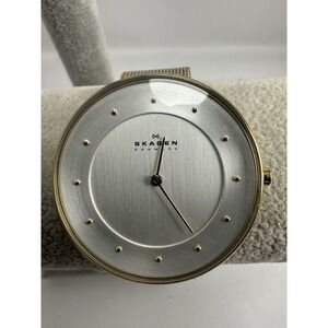 Skagen SKW2141 New Battery Ladies Watch 37MM 8" Gold Tone Mesh Band C93